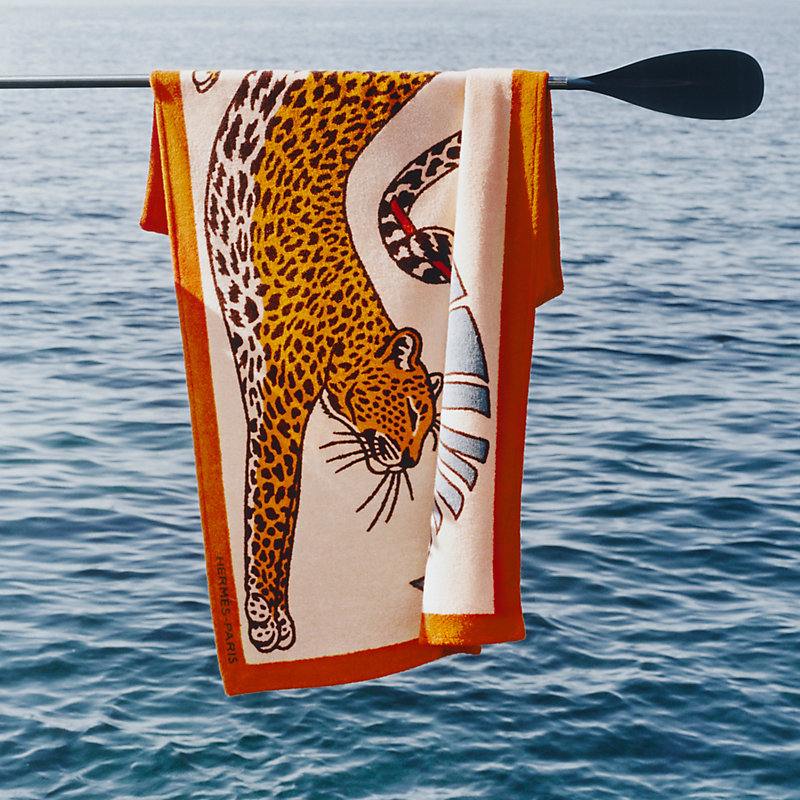Panthere au Soleil beach towel | Hermès USA